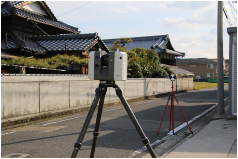 松山市測量「(株)ユニオン技研」3Dレーザースキャナー測量3