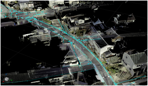 松山市測量「(株)ユニオン技研」3Dレーザースキャナー測量1